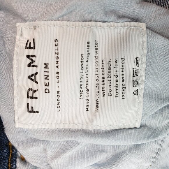 Frame Le High Skinny raw untrimmed hem size 31 - Picture 7 of 8